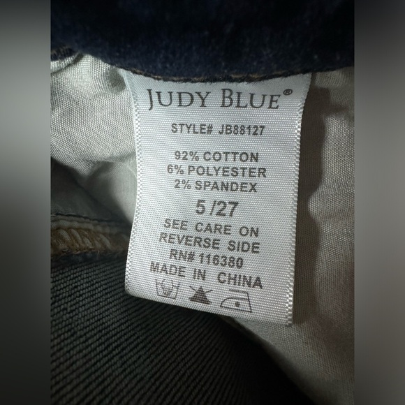 Judy Blue High Rise Straight Leg Cropped Jeans Size 27 - Picture 13 of 13